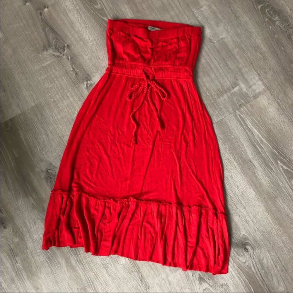 Bright Scarlet Swim Coverup